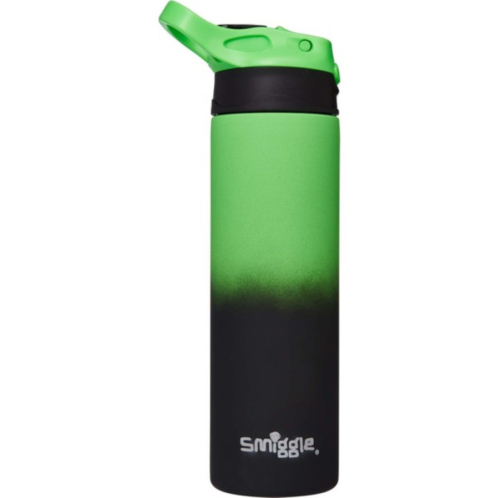 Smiggle Isı Yalıtımlı Degrade Kaplama Paslanmaz Çelik Yeşil Siyah Içecek Şişesi 520 ml - Fosforlu Yeşil Suluk Fiyatı