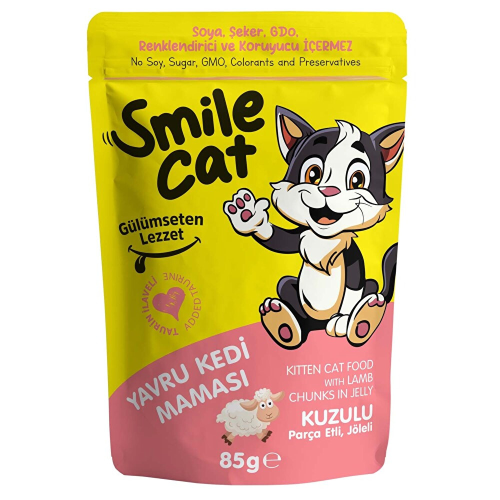 Smile Cat Pouch Yavru Kedi Maması Kuzulu 85 g Evcil Hayvan Ürünleri Fiyatı