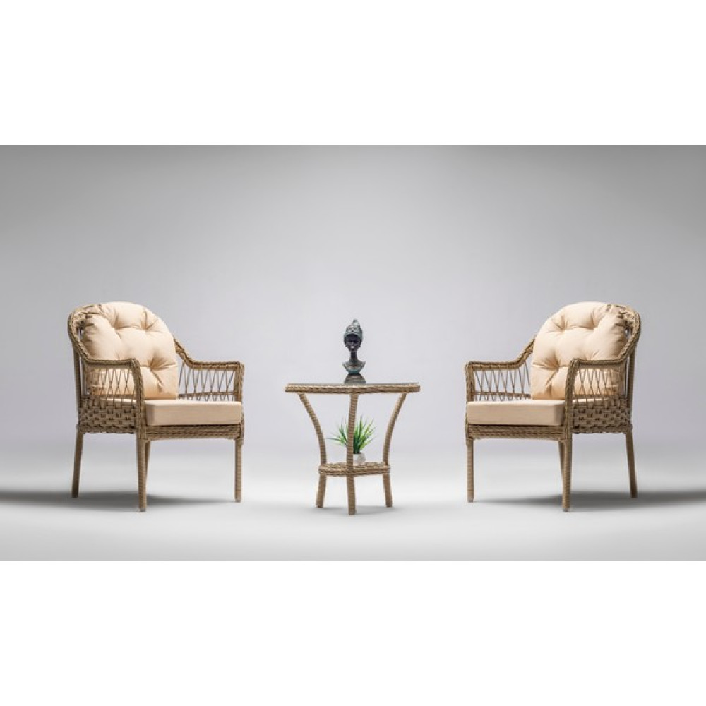 Smileland Zen Çay Seti Bahçe ve Balkon Mobilyası Takımı (1+1+Sehpa) - 3 Bahçe Mobilyası Takımı Fiyatı