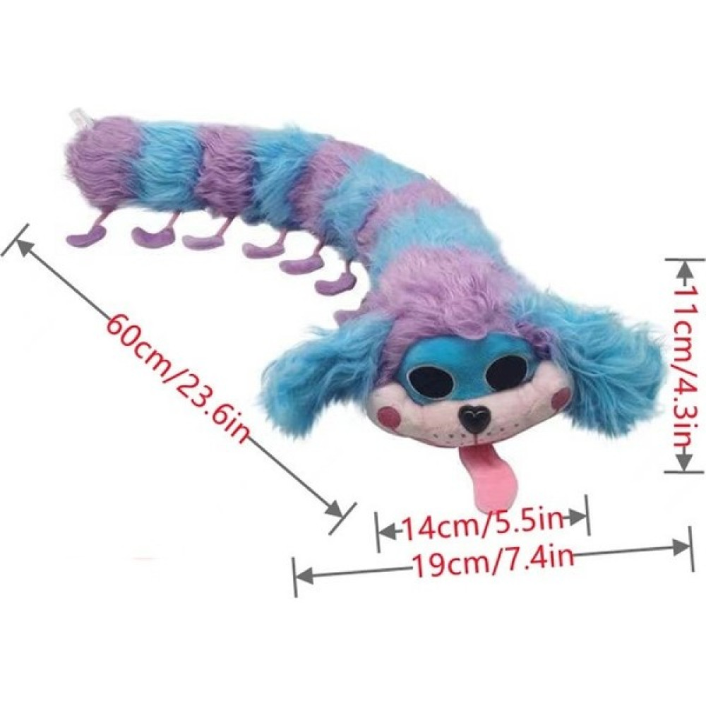 Smiling Poppy Playtime Caterpillar Peluş Oyuncak Tavşan Bebek (Yurt Dışından) - Mavi - Mor - 60 cm Peluş Oyuncaklar Fiyatı