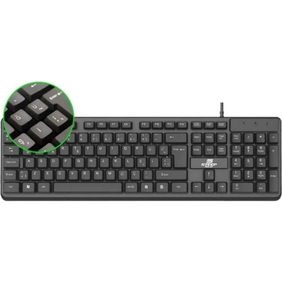 Smith Steep Solid St-01 Kablolu Standart Ofis Klavyesi - Türkçe Q Klavye STEEPST01KLV Klavye - Mouse Fiyatı