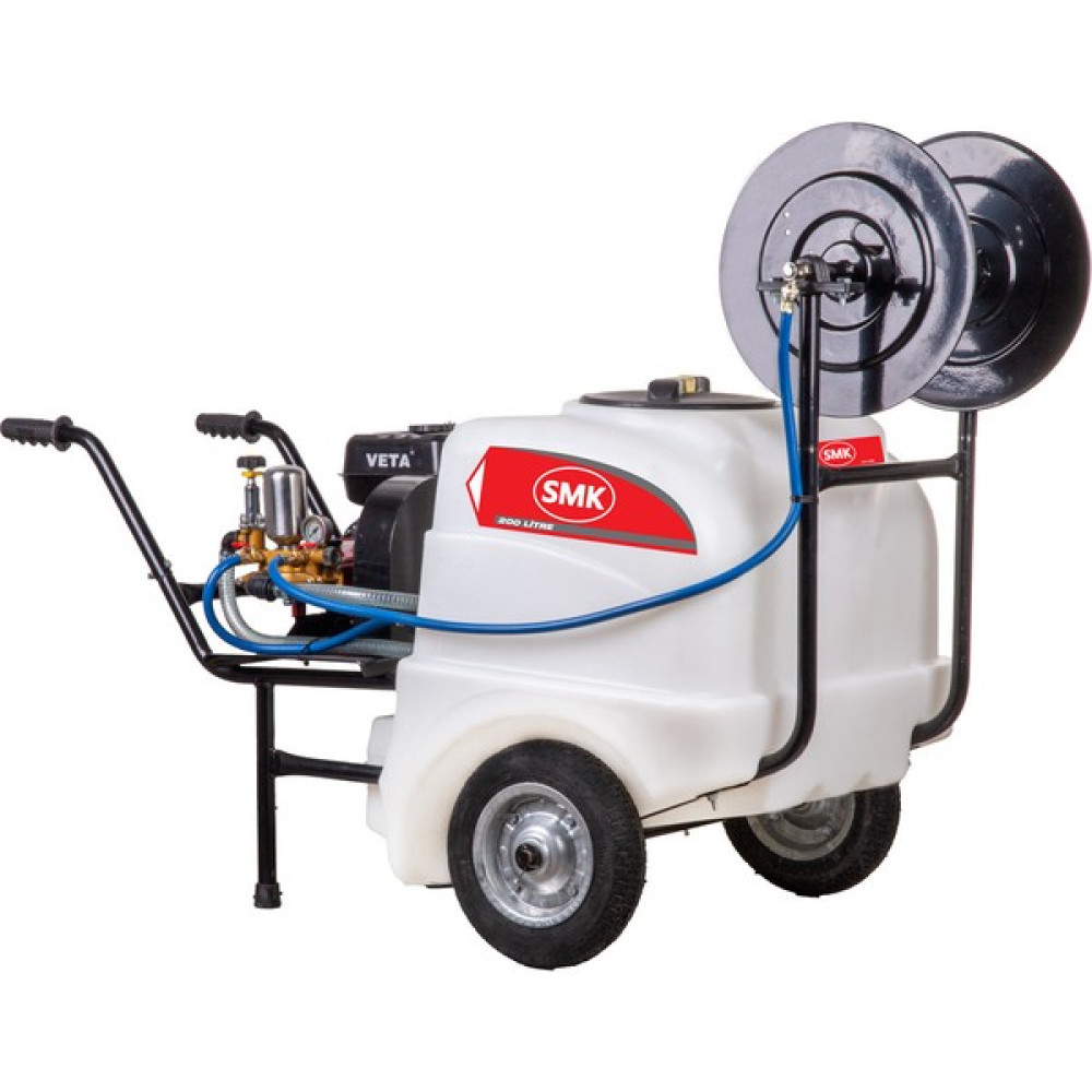 Smk Arabalı Motorlu Ilaçlama Makinesi 200 Litre 7hp (Benzinli) İlaçlama Makinesi Fiyatı