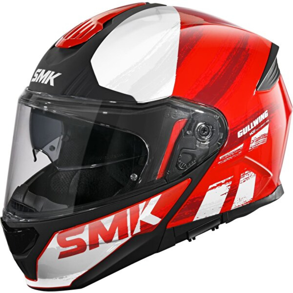 Smk Gullwing Tourleader Çene Açılır Kask - Kırmızı - Beyaz - L Motorsiklet Kaskları Fiyatı