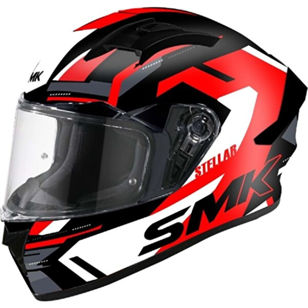 Smk Stellar K-Power Kapalı Kask - GL231 - M - Kırmızı Motorsiklet Kaskları Fiyatı