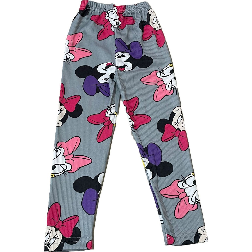 Sml Tekstil Minnie Baskılı Gri Kız Çocuk Yazlık Tayt Diğer Fiyatı