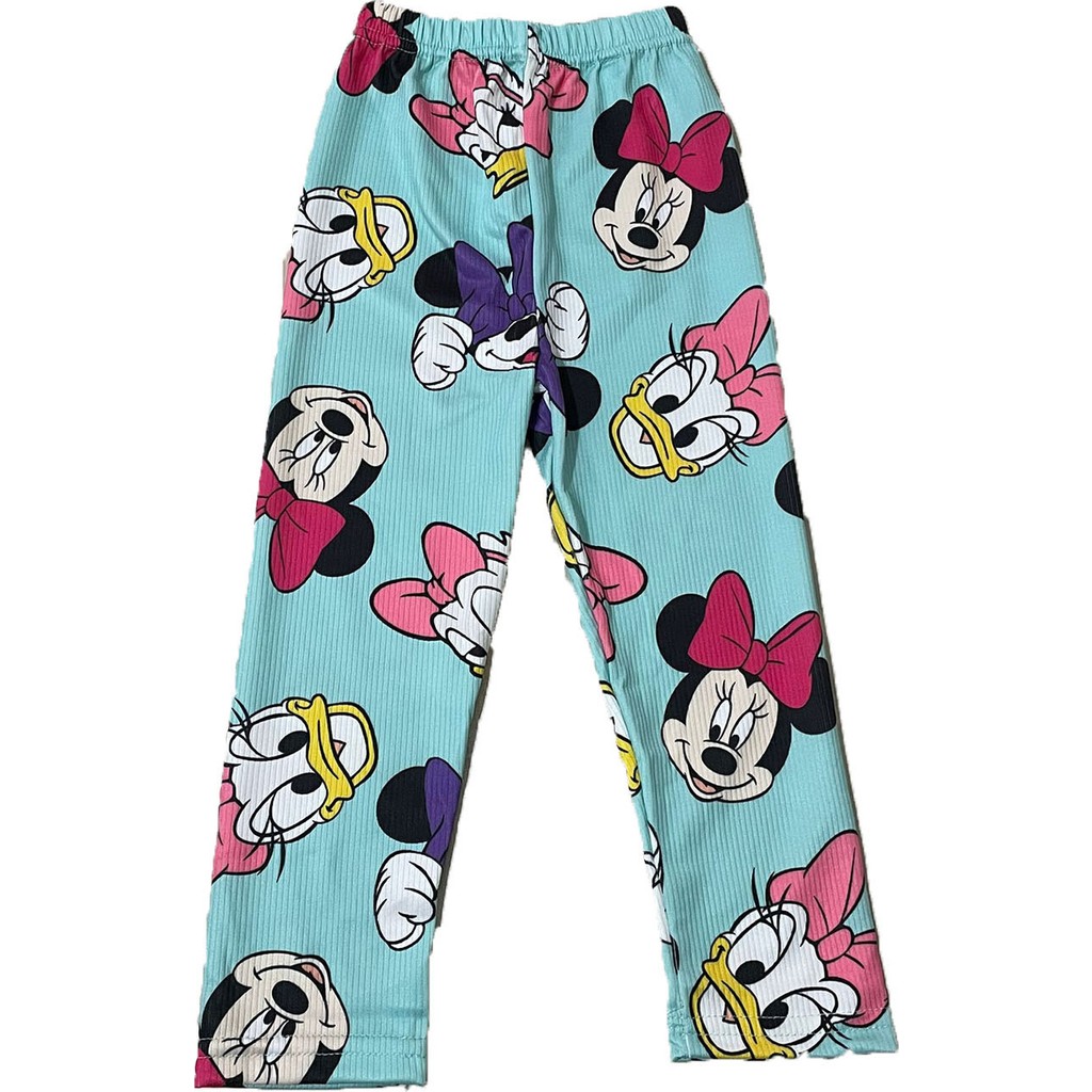 Sml Tekstil Minnie Baskılı Yeşil Kız Çocuk Yazlık Tayt Diğer Fiyatı