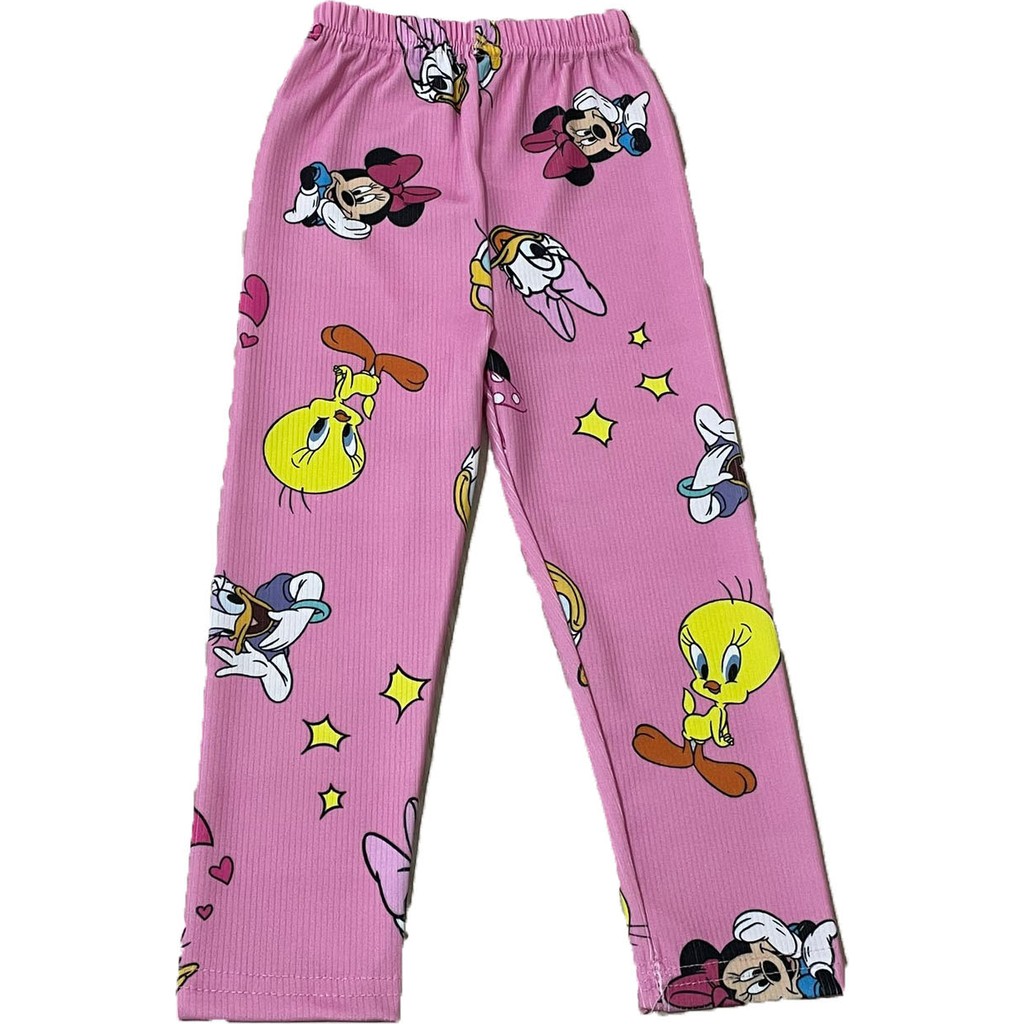 Sml Tekstil Tweety Baskılı Pembe Kız Çocuk Yazlık Tayt Diğer Fiyatı