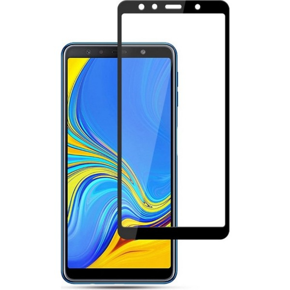 Smody Samsung Galaxy A7 2018 5D Cam Tam Ekran Koruyucu Çerçeveli Cam Full Ekran Siyah Cep Telefonu Kılıfı Fiyatı