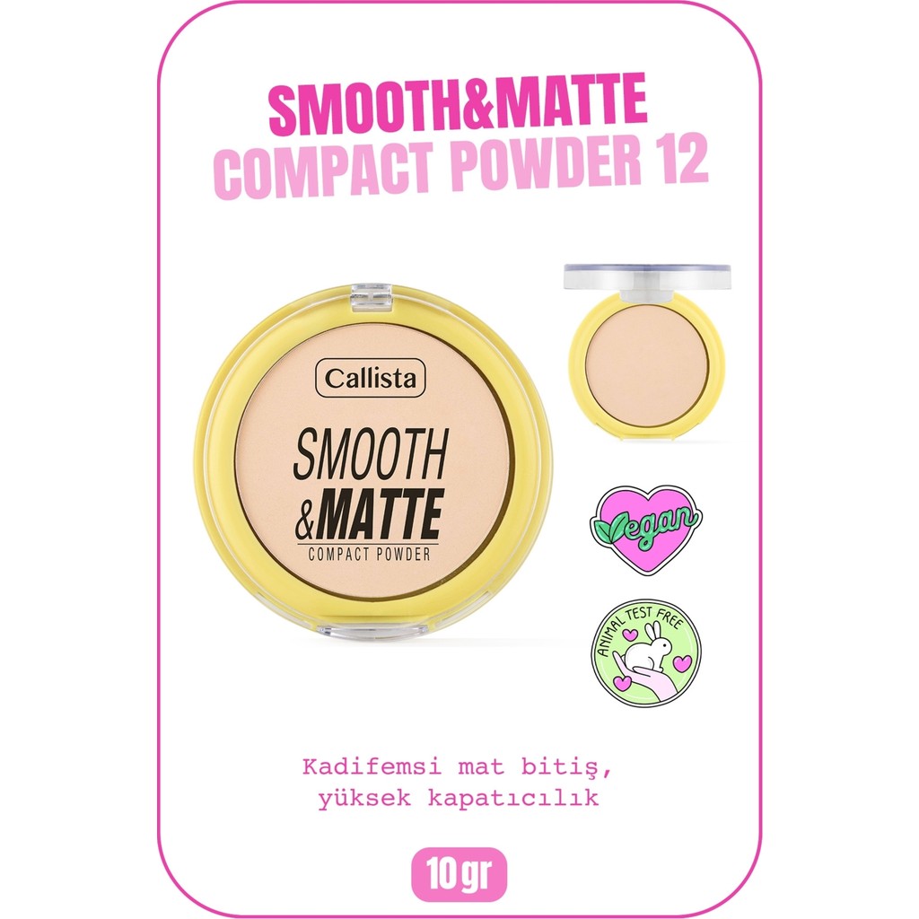 Smooth & Matte Kompakt Pudra 12 - Sıcak Bej Diğer Fiyatı