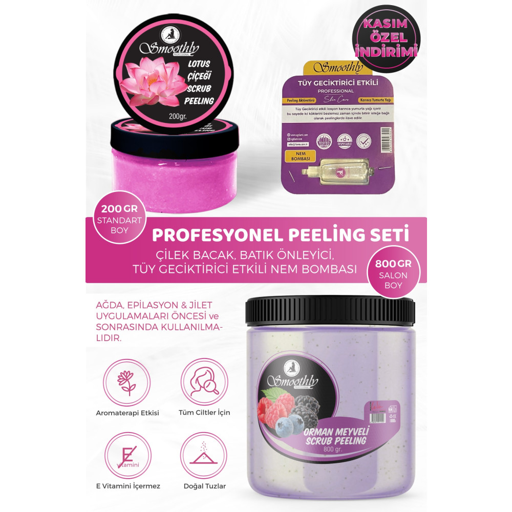 Smoothly 1000 G. Vücut Peelingi Epilasyon Önce Ve Sonrası Batık Peelingi Nem Bombası Takviyeli Vücut Bakımı Fiyatı