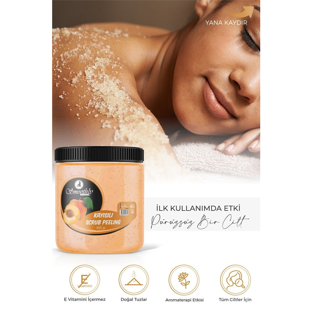 Smoothly Kayısı Aromalı 800 G. Epilasyon Sonrası Vücut Peelingi Batık & Çilek Bacak Onarıcı Vücut Bakımı Fiyatı