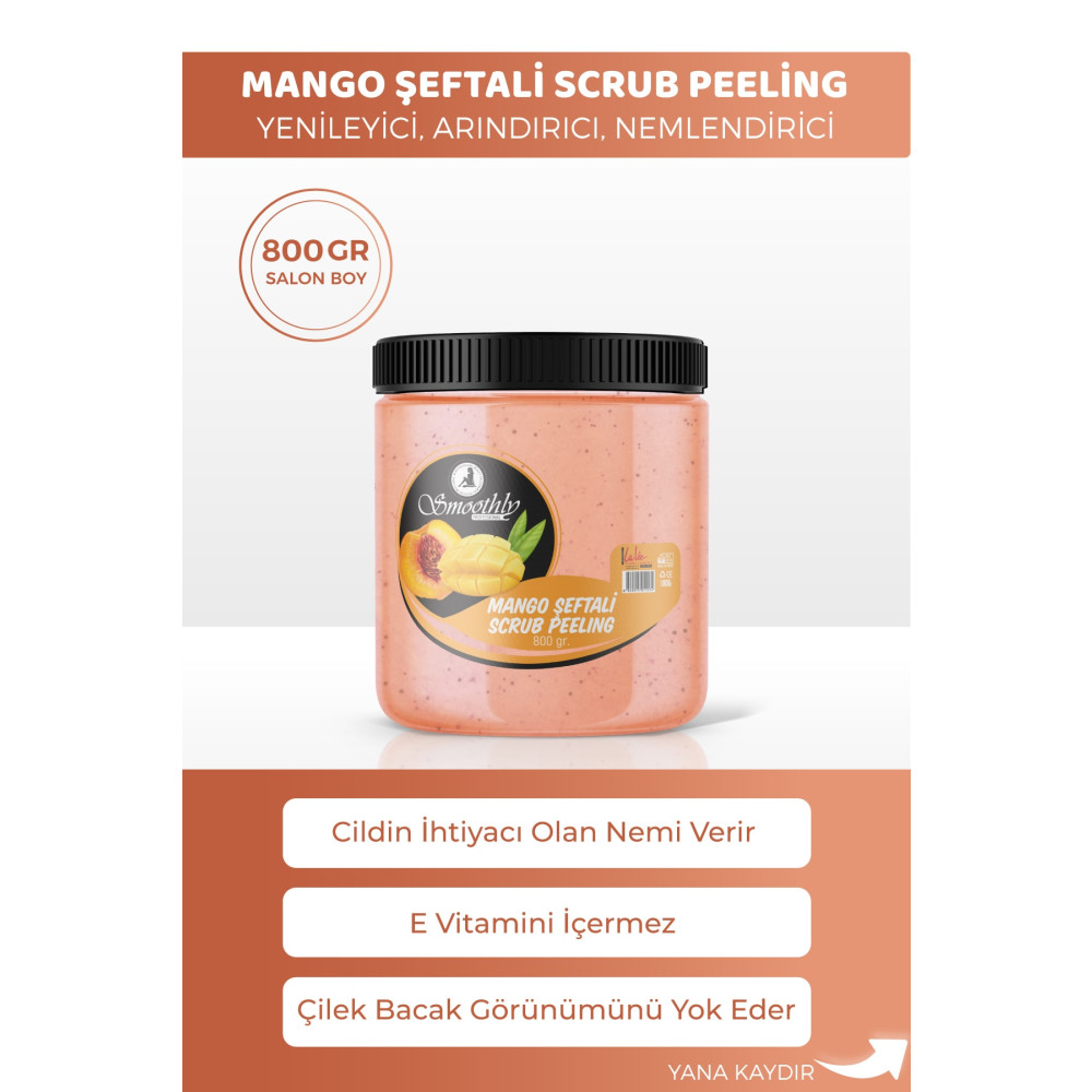 Smoothly Mango 800 G. Epilasyon Batık Karşıtı Crema Peeling Vücut Bakımı Fiyatı