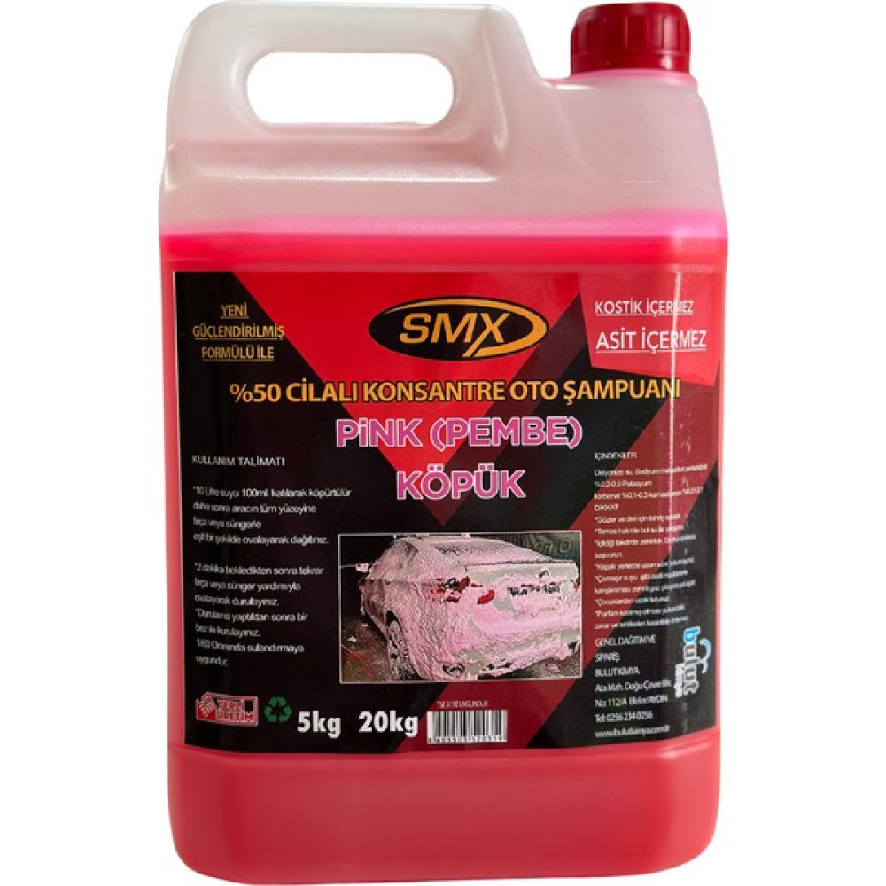 Smx %50 Cilalı Pink Oto Şampuanı 5 Lt Oto Yıkama Ürünleri Fiyatı