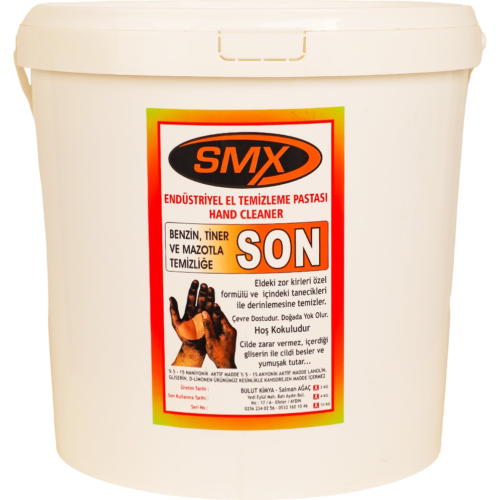 Smx Bitkisel El Temizleme Kremi 9 Kg- Endüstriyel El Temizleyici - 10 kg Diğer Fiyatı