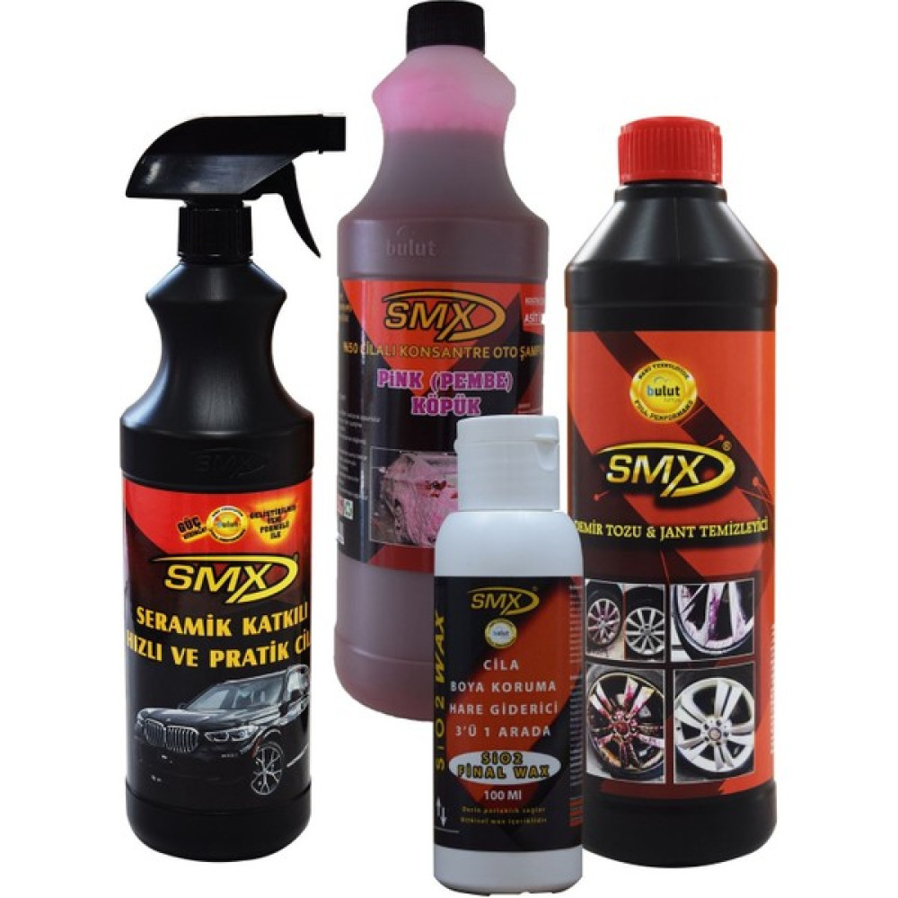 Smx Demirtozu & Jant Temizleyici / - Seramik Cila / Hızlı Cila / Pratik Cila / Pink Köpük Şampuan / -3'ü 1 Arada /cila /boya Koruma / Hare Giderici / Oto Genel Temizlik Fiyatı