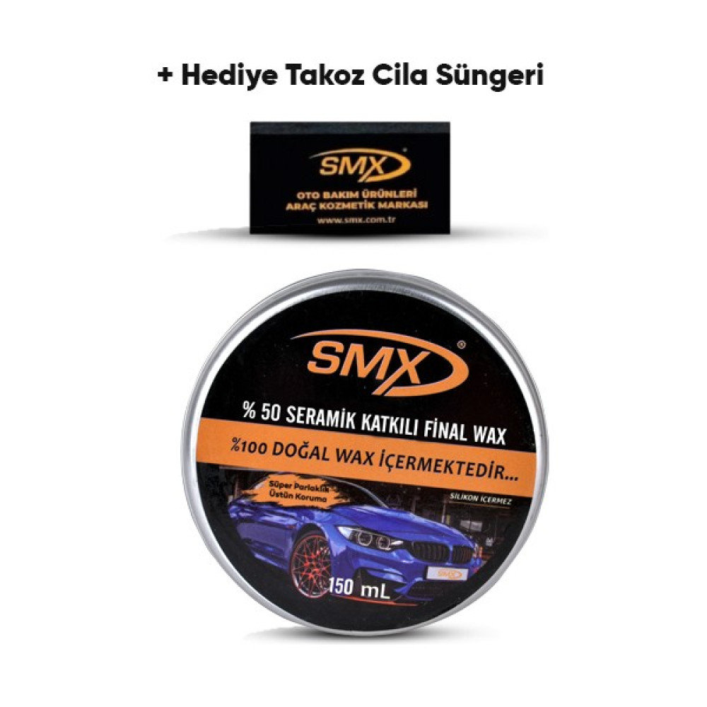 Smx Final Wax 150 ml + Hediye Takoz Cila Süngeri Oto Bakım & Temizlik Ürünleri Fiyatı