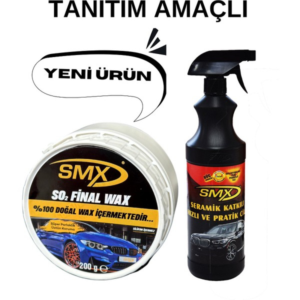 Smx Final Wax 200 gr Beyaz/seramik Katkılı Hızlı ve Pratik Cila 1 Lt Oto Çizik Giderici Fiyatı