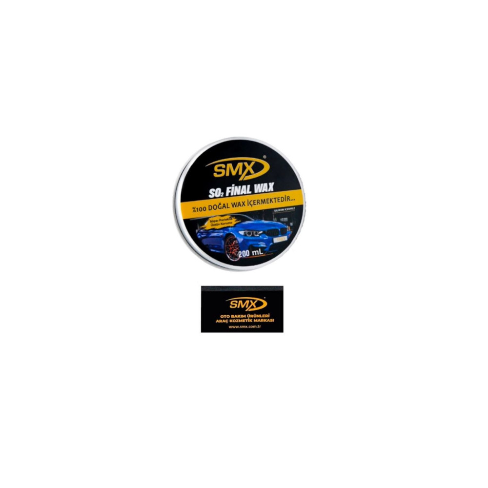 SMX Final Wax 200 Ml + Hediye Takoz Cila Süngeri Oto Bakım & Temizlik Ürünleri Fiyatı