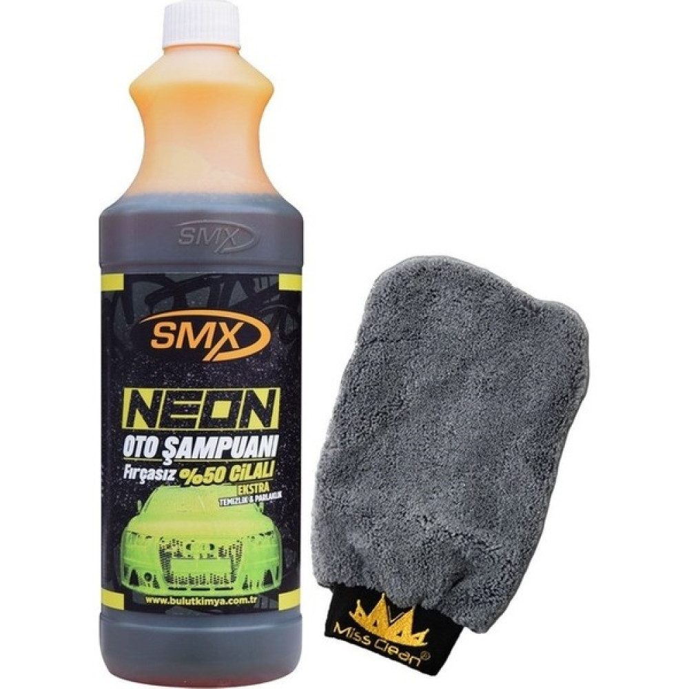 Smx Neon %50 Cilalı Fırçasız Oto Şampuanı 1 Lt. - Mikrofiber Oto Yıkama Eldiveni Oto Yıkama Ürünleri Fiyatı