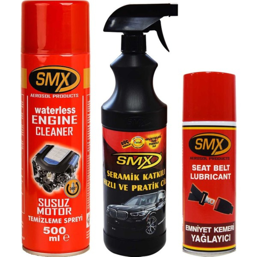 Smx Susuz Motor Temizleme Spreyi / Emniyet Kemeri Yağlayıcı / Seramik Cila / Hızlı Cila / Pratik Cila Oto Genel Temizlik Fiyatı