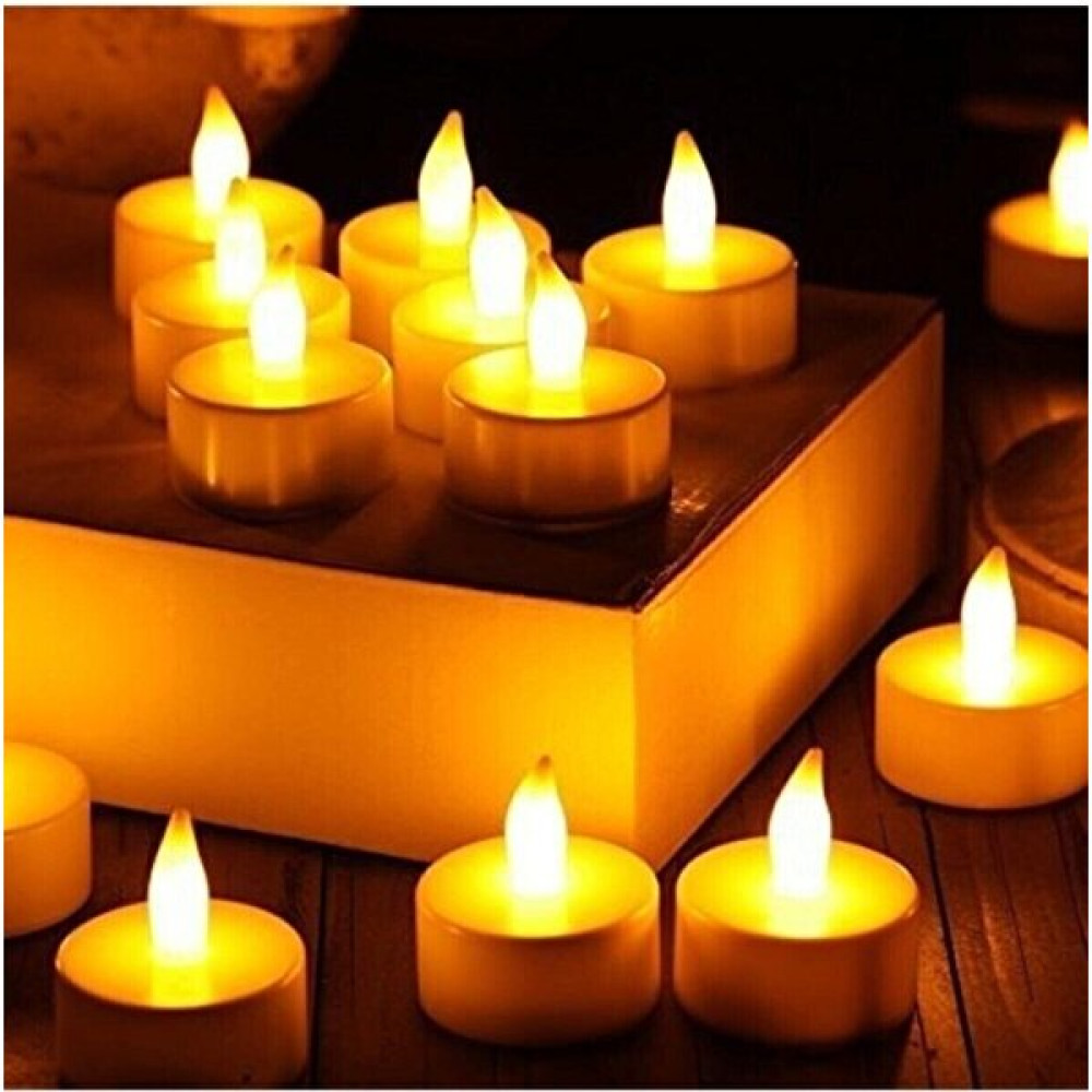 Smyrna Ledli Mum Tealight Işıklı Dumansız Alevli Sarı Pilli LED Mum 5 Adet Dekoratif Mum Fiyatı