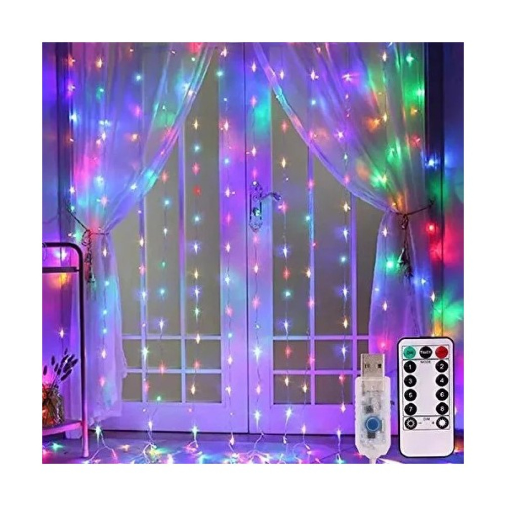 SNA 3 x 2 Metre Saçaklı Rgb Perde LED Dekoratif Amaçlı Rgb Perde LED Rgb - 3 x 2 m Led Aydınlatmalar Fiyatı