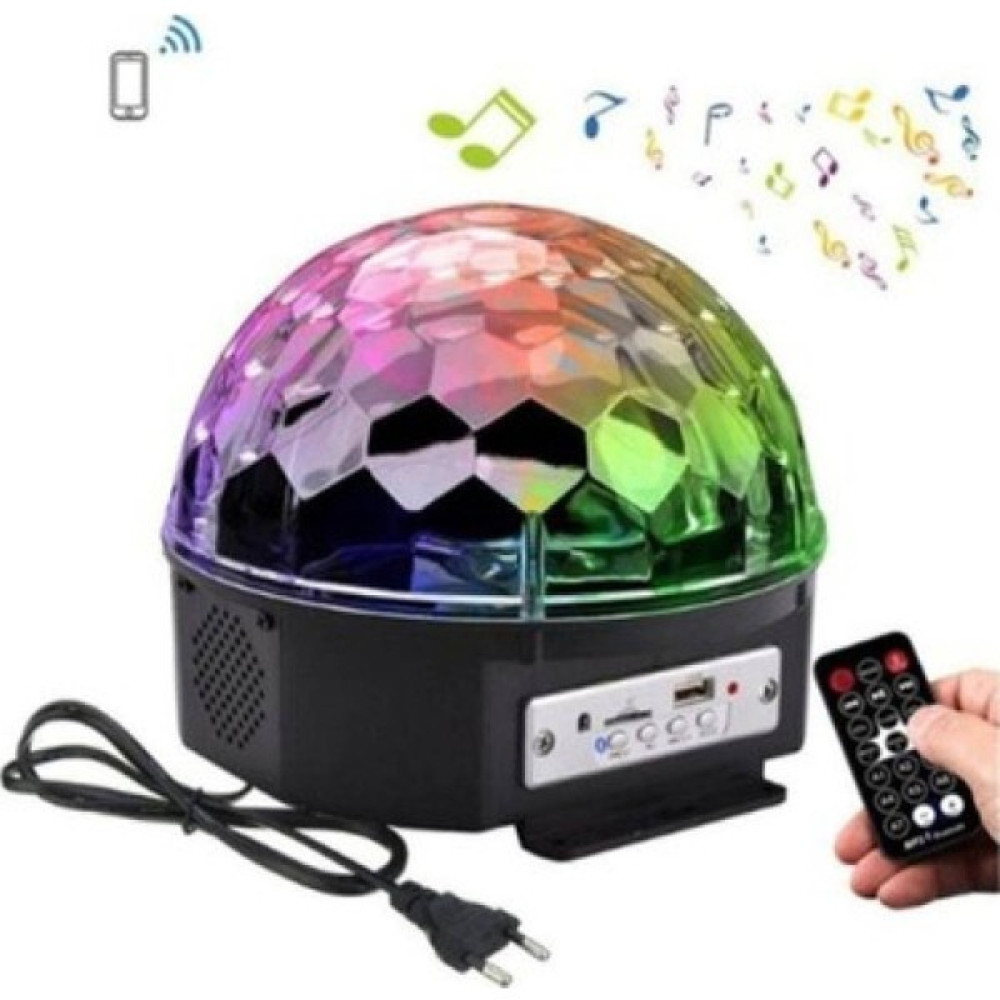 SNA Disko Topu Müzik Çalar Renkli Lazer Işıklı Bluetooth Sese Duyarlı Işıklar Parti Işığı - RGB Gece Lambası Fiyatı
