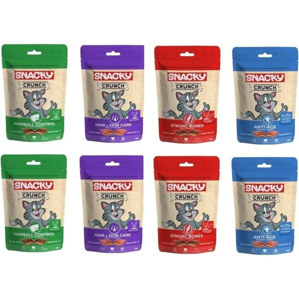 Snacky Crunch 4 Çeşit Karma Kedi Ödülü 60 Gr. X 8 Adet Evcil Hayvan Ürünleri Fiyatı