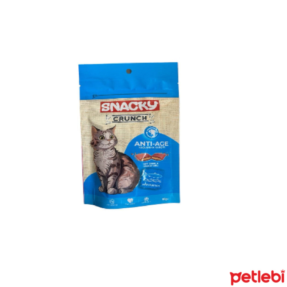 Snacky Crunch Anti-Age Yaşlanma Karşıtı Somonlu Kedi Ödül Maması 60gr Evcil Hayvan Ürünleri Fiyatı