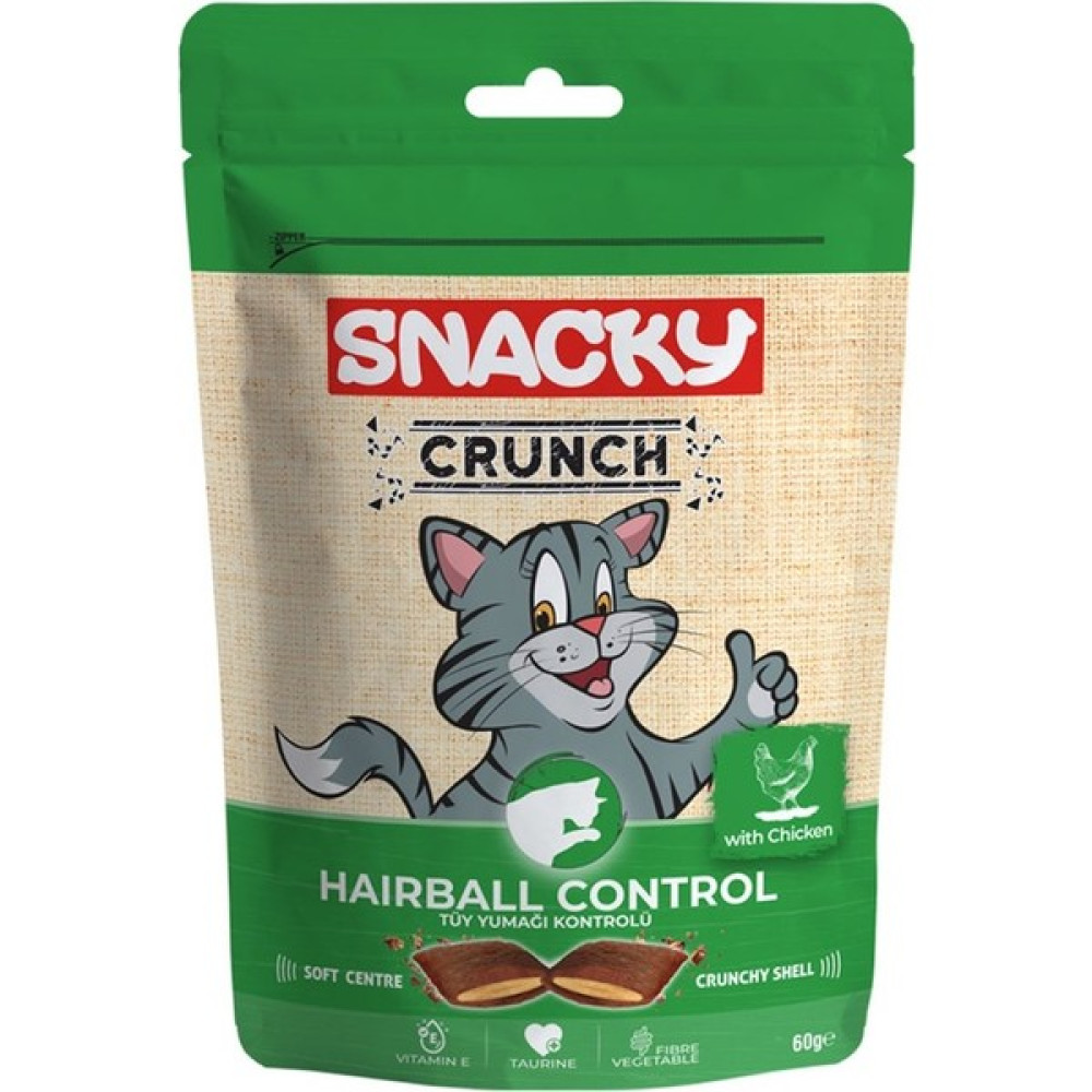 Snacky Kedi Crunch Ödül Hairball Cont.Tavuk 10'lu Evcil Hayvan Ürünleri Fiyatı