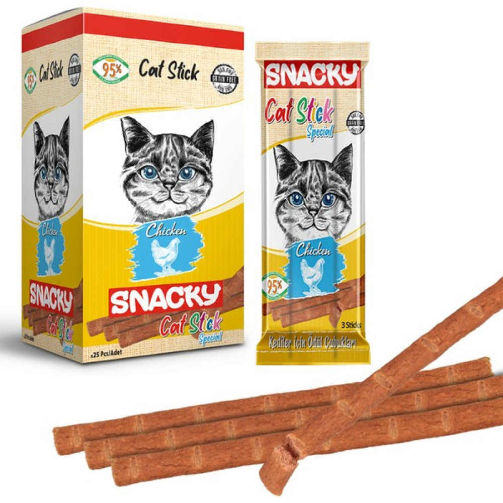 Snacky Kedi Stick Ödül Tavuklu 3*5 Gr-25 Adet Evcil Hayvan Ürünleri Fiyatı