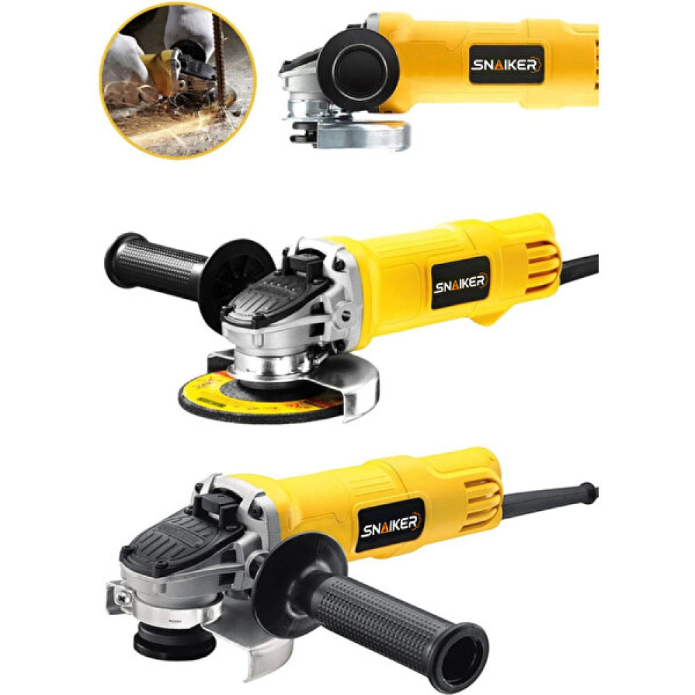 Snaiker Alman 2000 Watt Professional Sjs Çift Metal Şanzuman Avuç Içi Taşlama Makinesi 125 mm Taşlama Makinesi Fiyatı