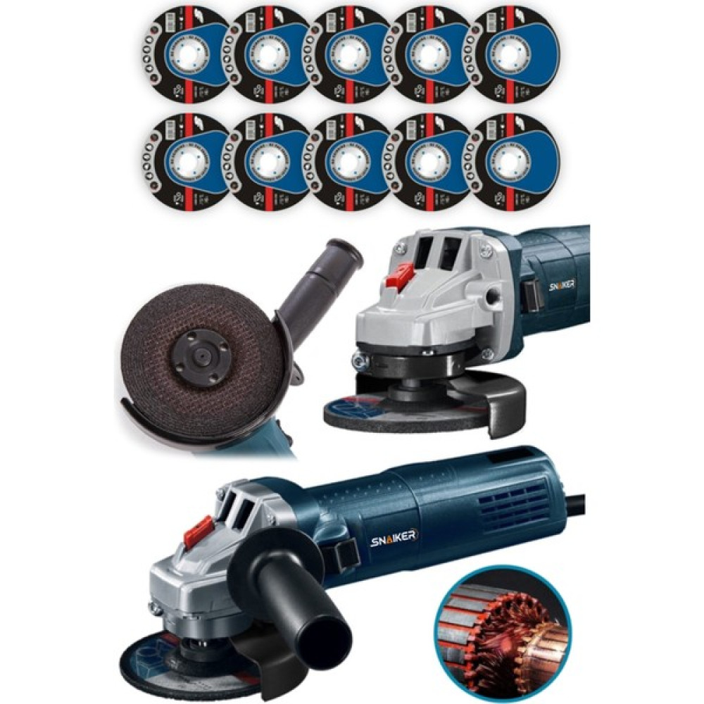 Snaiker Alman 2200 Watt Metal Şanzuman Bakır Sargılı Avuç Içi Taşlama Makinesi + 10 Taş Hediyeli Taşlama Makinesi Fiyatı