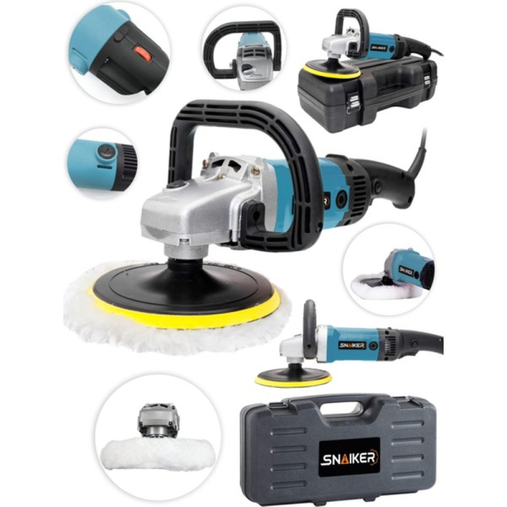 Snaiker Alman 4200 Watt 6 Kademe Devir Ayarlı Polisaj Makinasi Zımpara Pasta Cila Makinesi Cila / Polisaj Makinesi Fiyatı