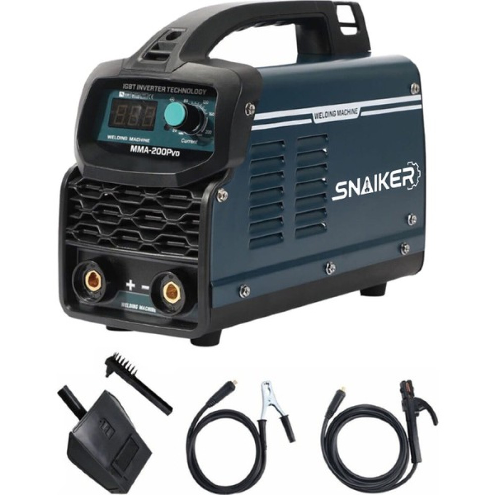 Snaiker Alman Gra 200 Amper Profesyonel Dijital Göstergeli Inverter Kaynak Makinesi Kaynak Makineleri Fiyatı
