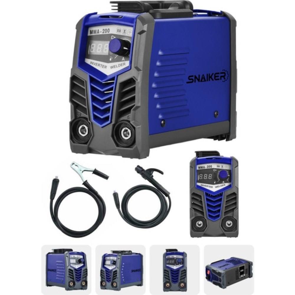 Snaiker Alman Tr-X 200 Amper Profesyonel Dijital Göstergeli Inverter Kaynak Makinesi Kaynak Makineleri Fiyatı