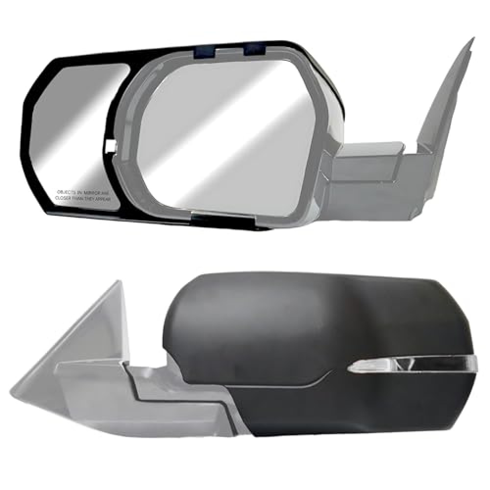 Snap & Zap Towing Mirrors - 2022 & up Toyota Tundra, 2023 & up Sequoia, pair