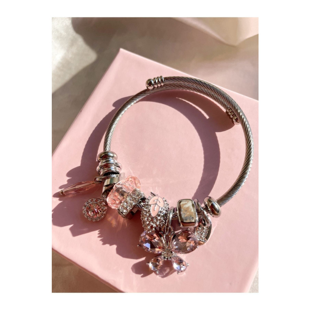 Snartun Vera Jewellery Çelik Charmlı Standart Beden Çelik Bilezik Fiyatı