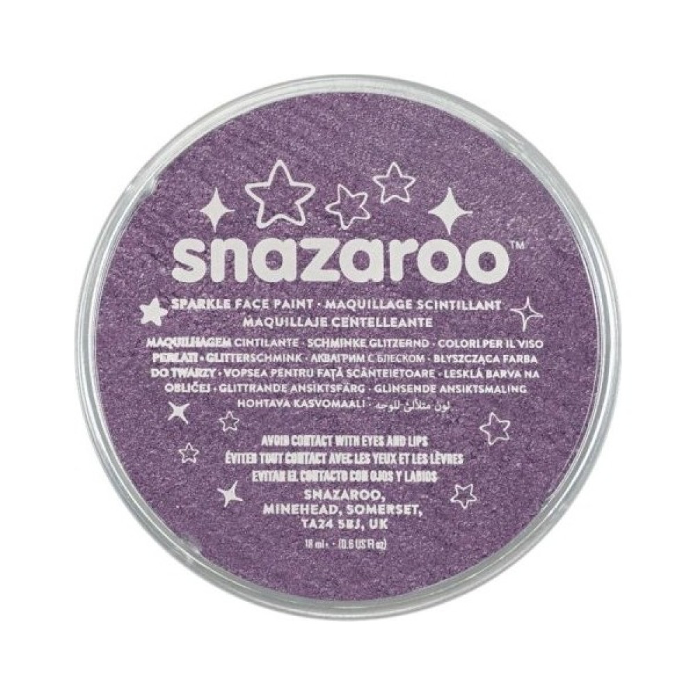 Snazaroo Sedefli Yüz ve Vucut Boyası Su Bazlı 10 Renk - Lila Yüz & Parmak Boyası Fiyatı