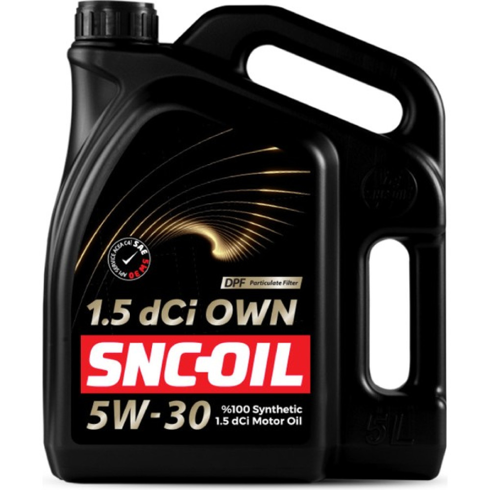 Snc Oil 1.5 Dci Own 5W 30 Motor Yağı 5 Litre Motor Yağı ( Üretim Yılı: 2023 ) Motor Yağı Fiyatı