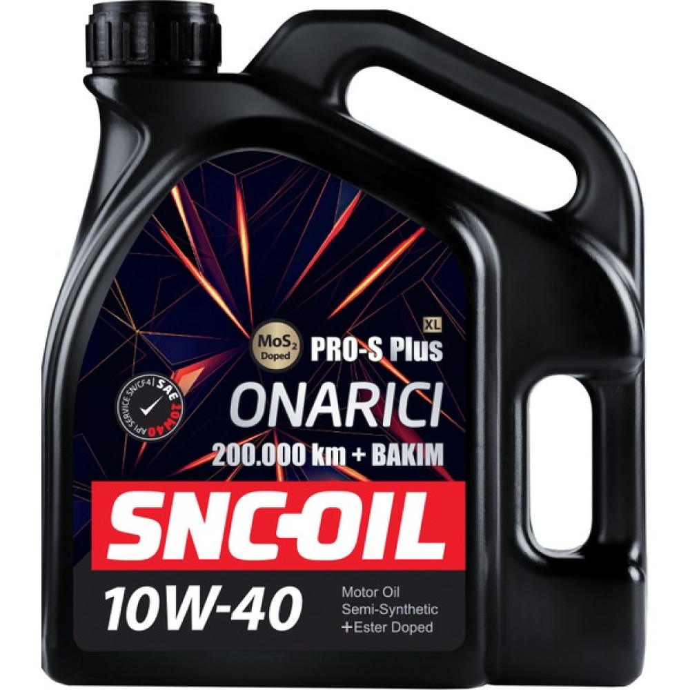 SNC-OIL Pro-S Plus Onarıcı 10W-40 200.000 km 4 Litre Motor yağı ( ÜRETİM YILI 2022 ) Motor Yağı Fiyatı