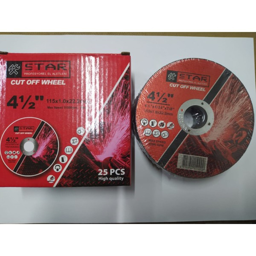 Snc Star 115*1 Inox Kesici Taş 25 Adet Oto Boyaları Fiyatı