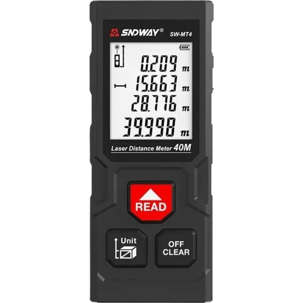 Sndway Lazer Mesafe Ölçer Sw-Mt4 - Lazer Metre - 40 Metre - Dijital Uzaklık Ölçer-Mesafe Bulucu Ölçme Aracı-Telemetre Nalburiye & Hırdavat Fiyatı