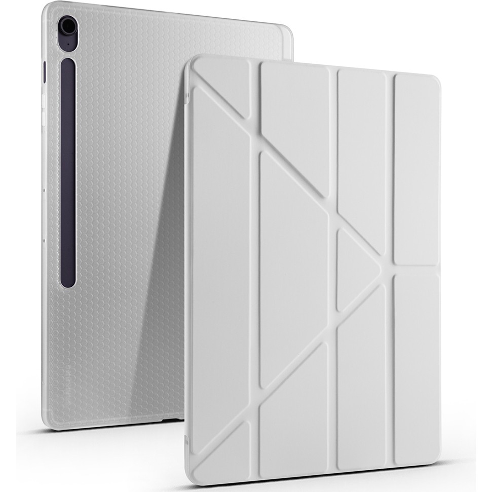 Sneezy Samsung Galaxy Tab S10 Fe Plus SM-X620 13.1 Inç Uyumlu Katlanabilir Kalemlikli Standlı Akıllı Kılıf - Gri Tablet Kılıfı Fiyatı