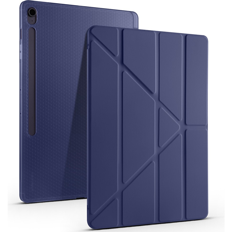 Sneezy Samsung Galaxy Tab S10 Fe Plus SM-X620 13.1 Inç Uyumlu Katlanabilir Kalemlikli Standlı Akıllı Kılıf - Lacivert Tablet Kılıfı Fiyatı