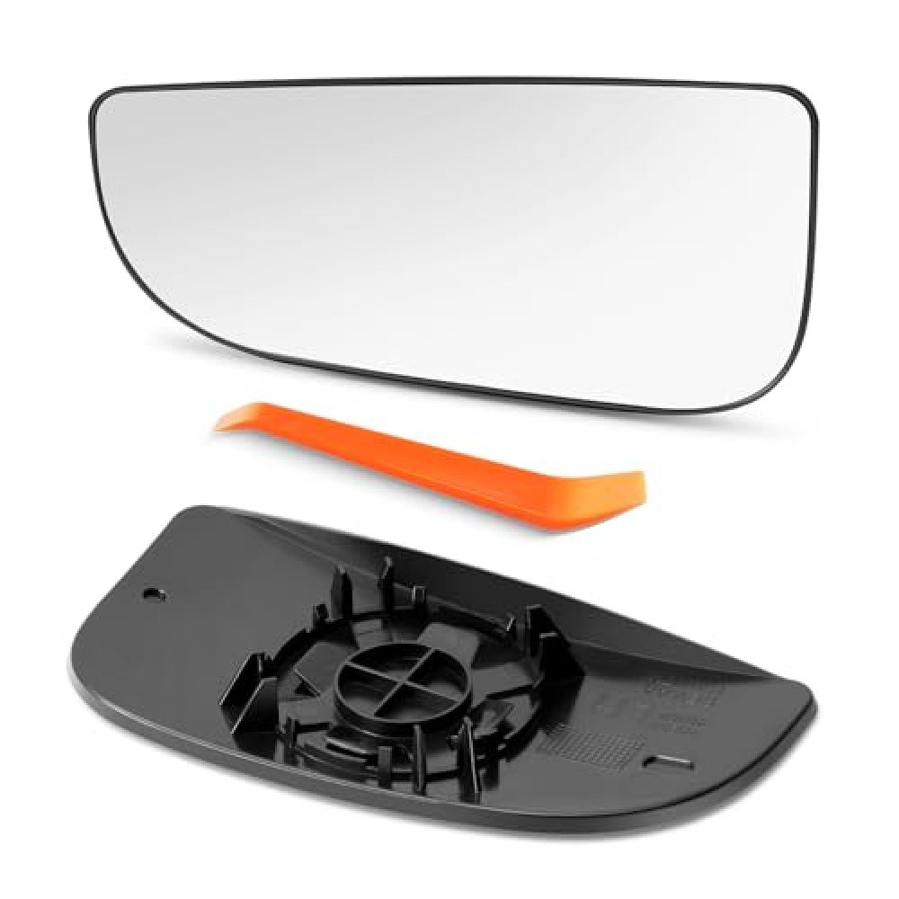 SNEMEEY 68067730AA Left Lower Ram Tow Mirrors Replacement, for 2009-2020 Dodge Ram 1500 2500 3500 4500 5500 Driver Side Mirror Glass, with Backing Plate