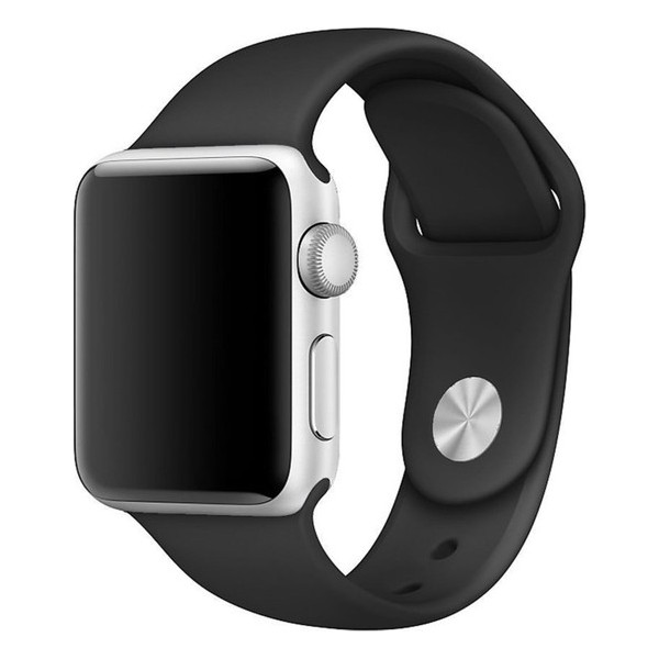 Snexpres Apple Watch Uyumlu 44MM Silikon Kordon-Siyah - Siyah Akıllı Saat Aksesuarı Fiyatı