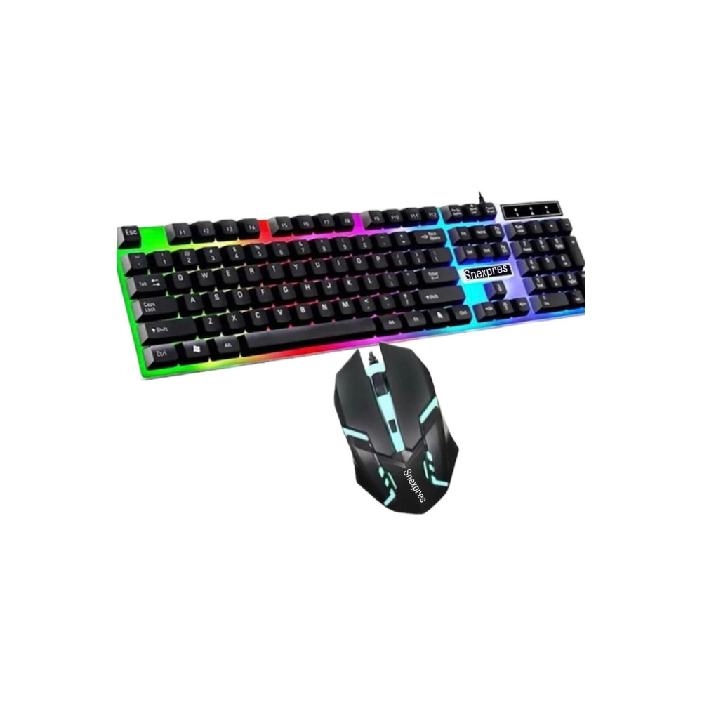 SNEXPRES Klavye Kablolu Rgb Aydınlatmalı Gamer Pc Oyun Klavye - Mouse Fiyatı