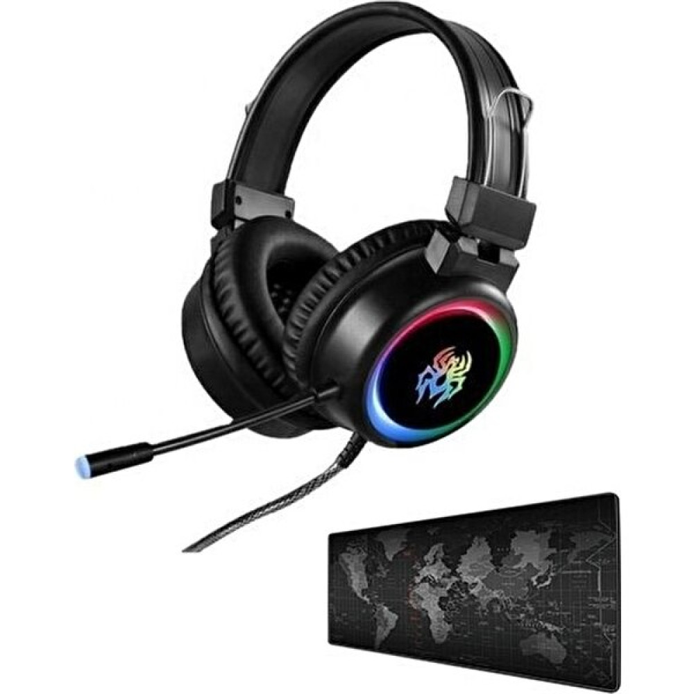 Snexpres Yoro V5 Işıklı Ps4-Xbox One-Pc Oyuncu Kulaklığı Dünya Desenli 90 x 40 cm Mouse Pad Fiyatı