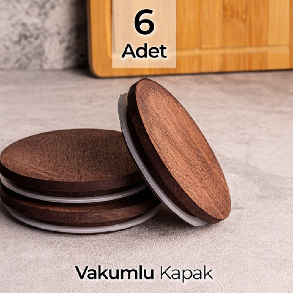 Snippy Bella Milla 6'lı Ahşap Vakumlu Kase Kapak Elysia Timeless Uyumlu Kase Fiyatı
